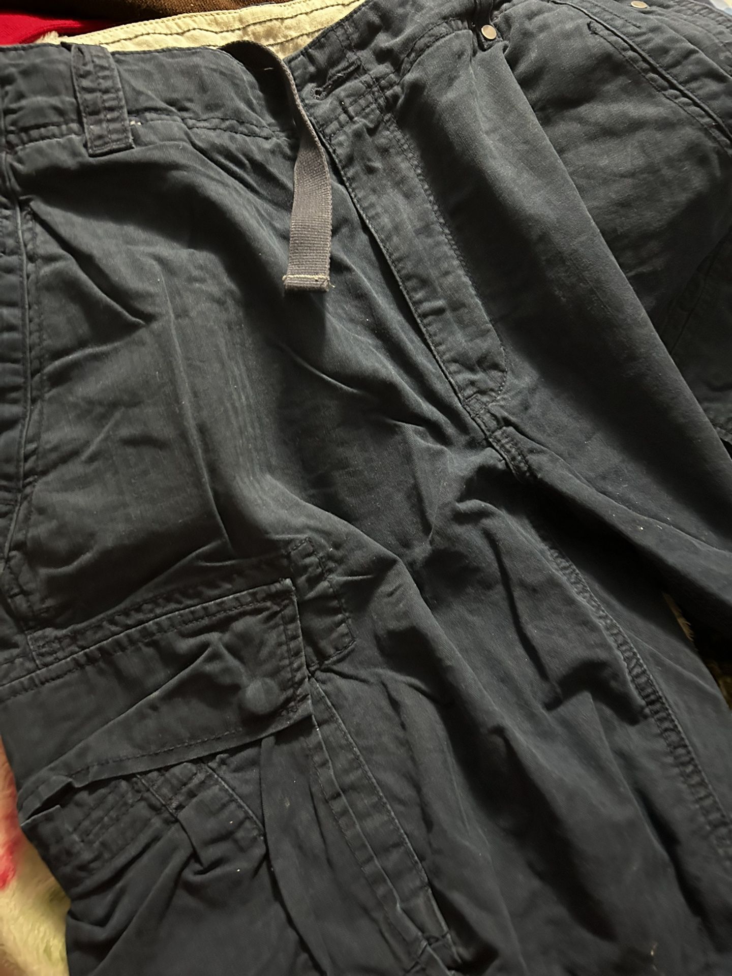 Ralph Lauren Polo Waist 36 Men’s Khaki Blue Cargo Shorts