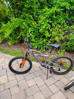Black and orange bike