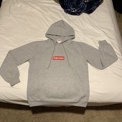 Supreme Box Logo Hoodie Heather Grey