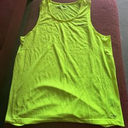 Champion Duo Dry Neon Running Tank Top Men’s Large – Lightweight Athletic Gym Shirt