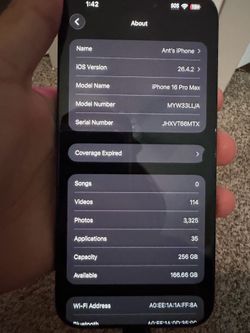 256 gb iPhone 16 pro max