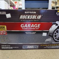 Rust-Oleum RockSolid Dark Gray Garage Floor Coating Kit – 180 oz