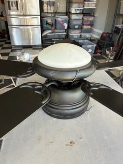 Working ceiling fan