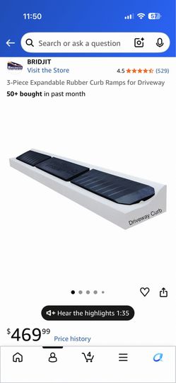2 rear pieces BRIDJIT crub ramp