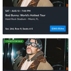 Bad Bunny Concert Tickets