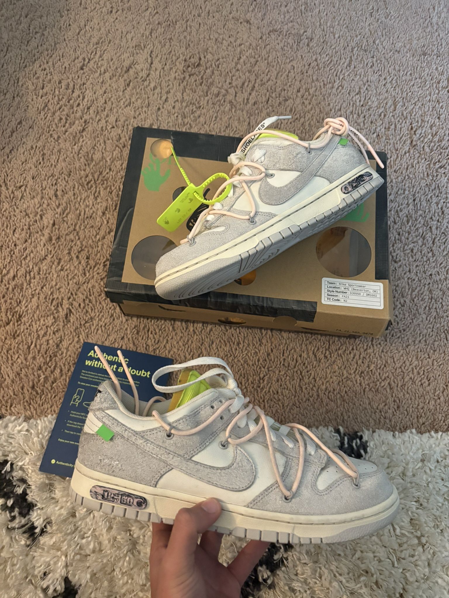 Offwhite Dunks Lot 12 OG ALL