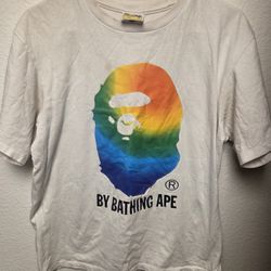 BAPE Rainbow Ape Head T-shirt White | A Bathing Ape
NWT
Bape Size L