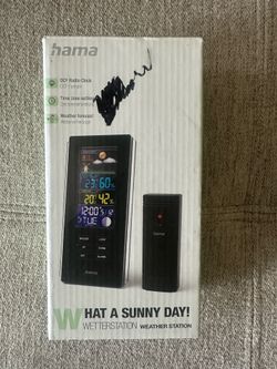 HAMA Weather Station Color Edge Black