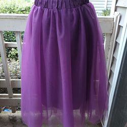 Ladies Tutu Skirt Purple, XL 
