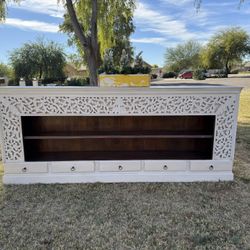 AMAZING SOLID WOOD FARMHOUSE CABINET or TV STAND FROM POTATO BARN