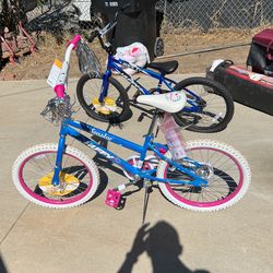 Girls And Boy Bike