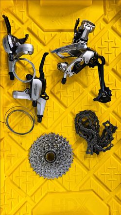 Shimano 3x9 groupset, gravel bike, mountain bike