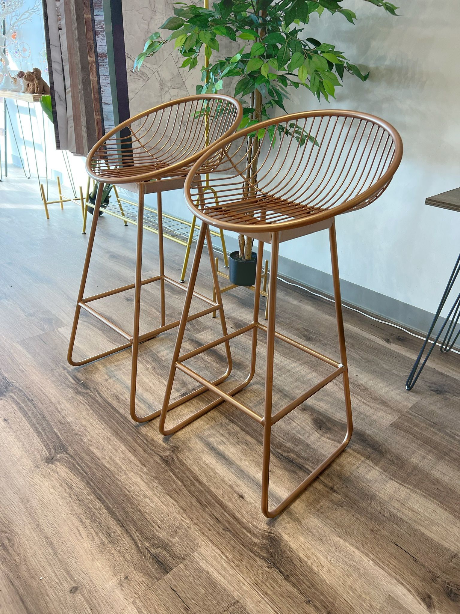 Rose Gold Bar Stools