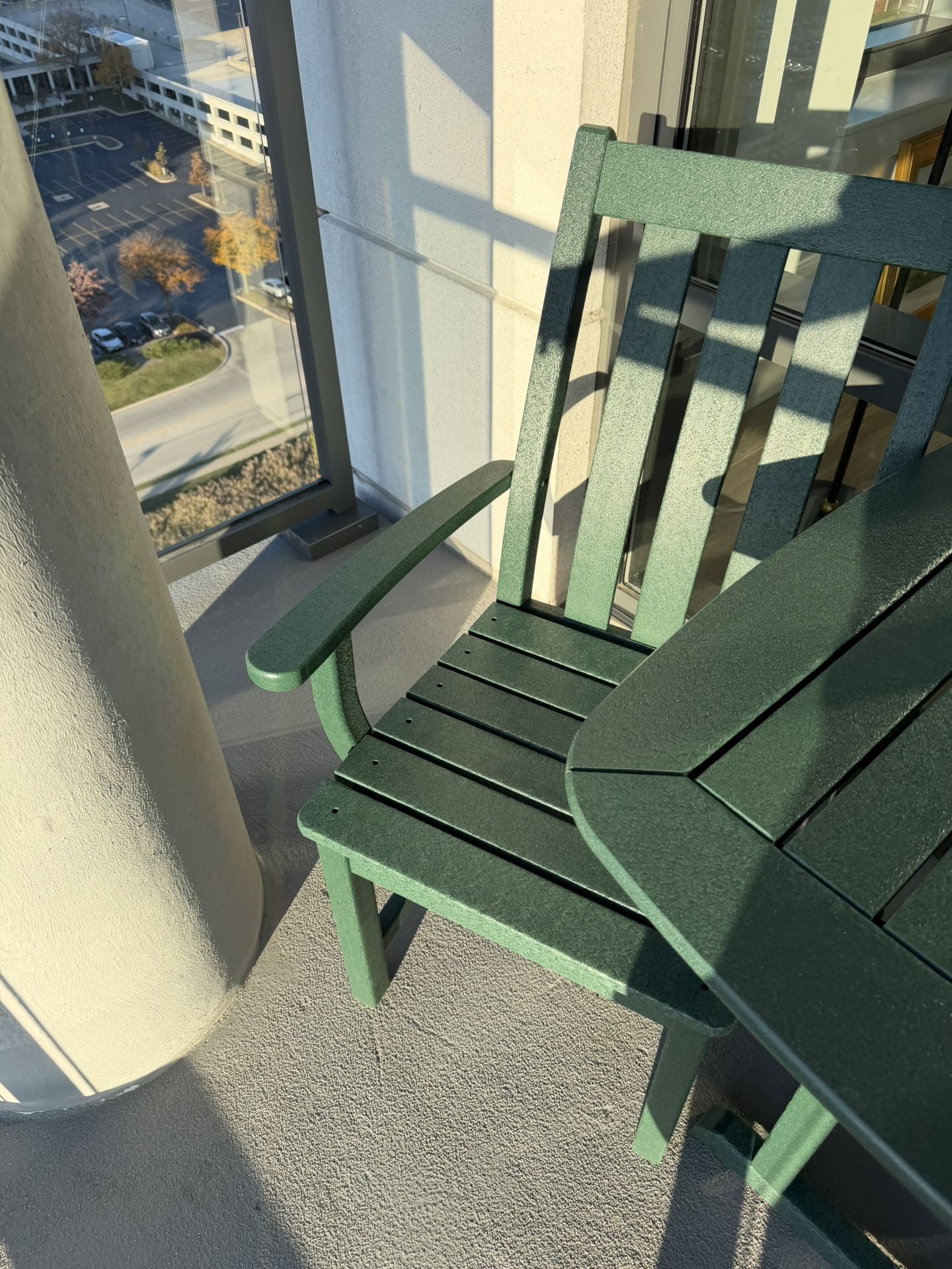 Polywood Table And Chair Set Green