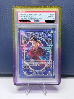 2025 One Piece OP11 EN Special Alternate Art #005 Luffy-Tarou PSA 10 GEM MINT