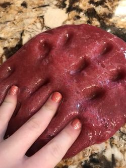 Strawberry stretchy slime