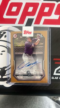 Ethan Holliday 42/50 Autograph Gold Parallel
