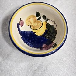 Hand-Painted Ceramic Fruit Bowl - Greek Handmade
