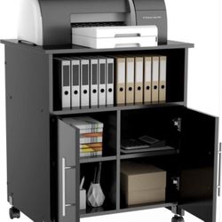 Rolling Storage and Shelves Cabinet