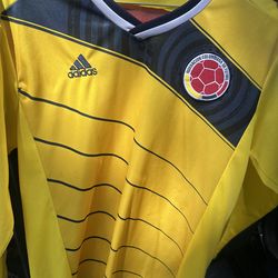 Adidas Colombia 2018 World Cup yellow jersey