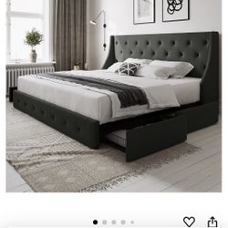 Used Bed Frame With Drawers 