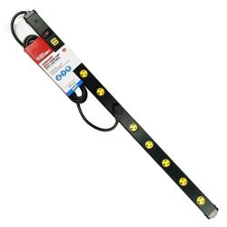 Metal Power Strip 9 Outlets + 2 USB Ports W/ 10 FT Cord - Made By HYPER TOUGH