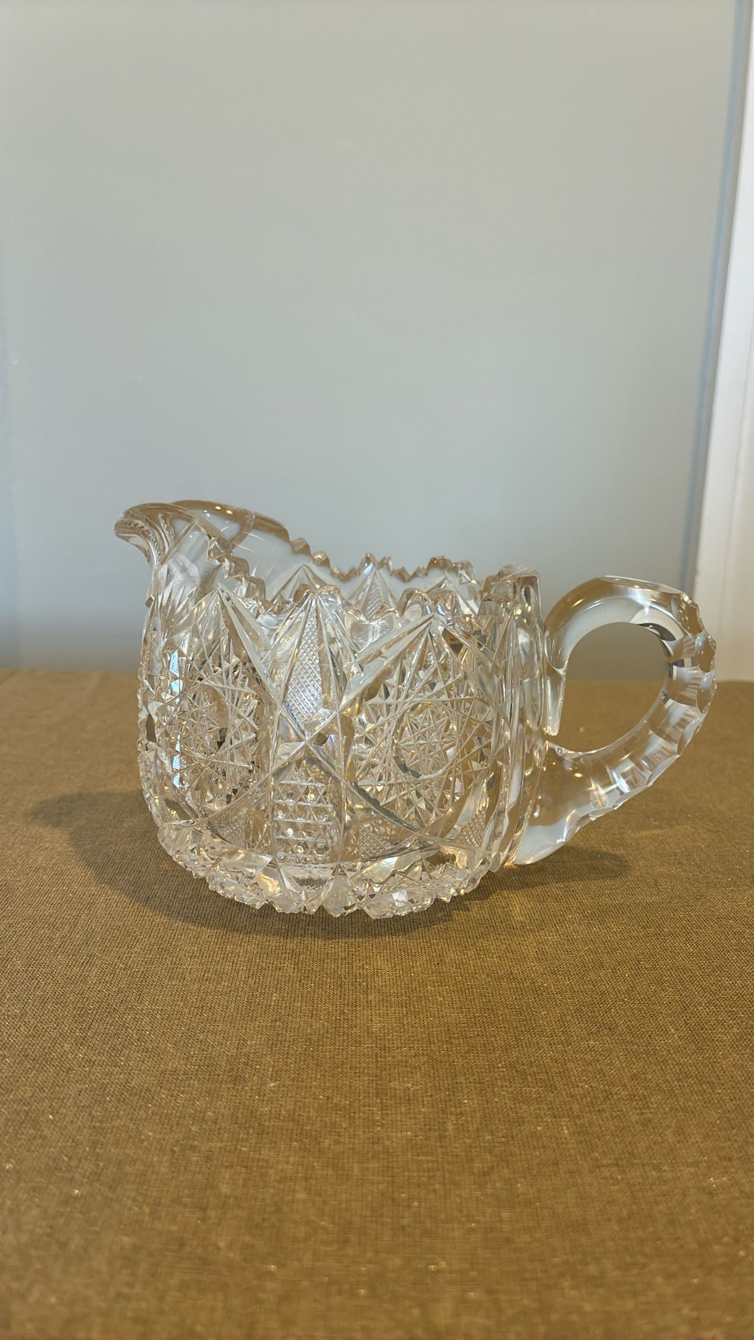 Vintage ABP Cut Glass Creamer