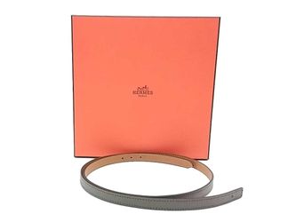 Hermes Grey & Brown Gold Gamma Reversible Strap Multi-color Belt Mk0126rzxmia