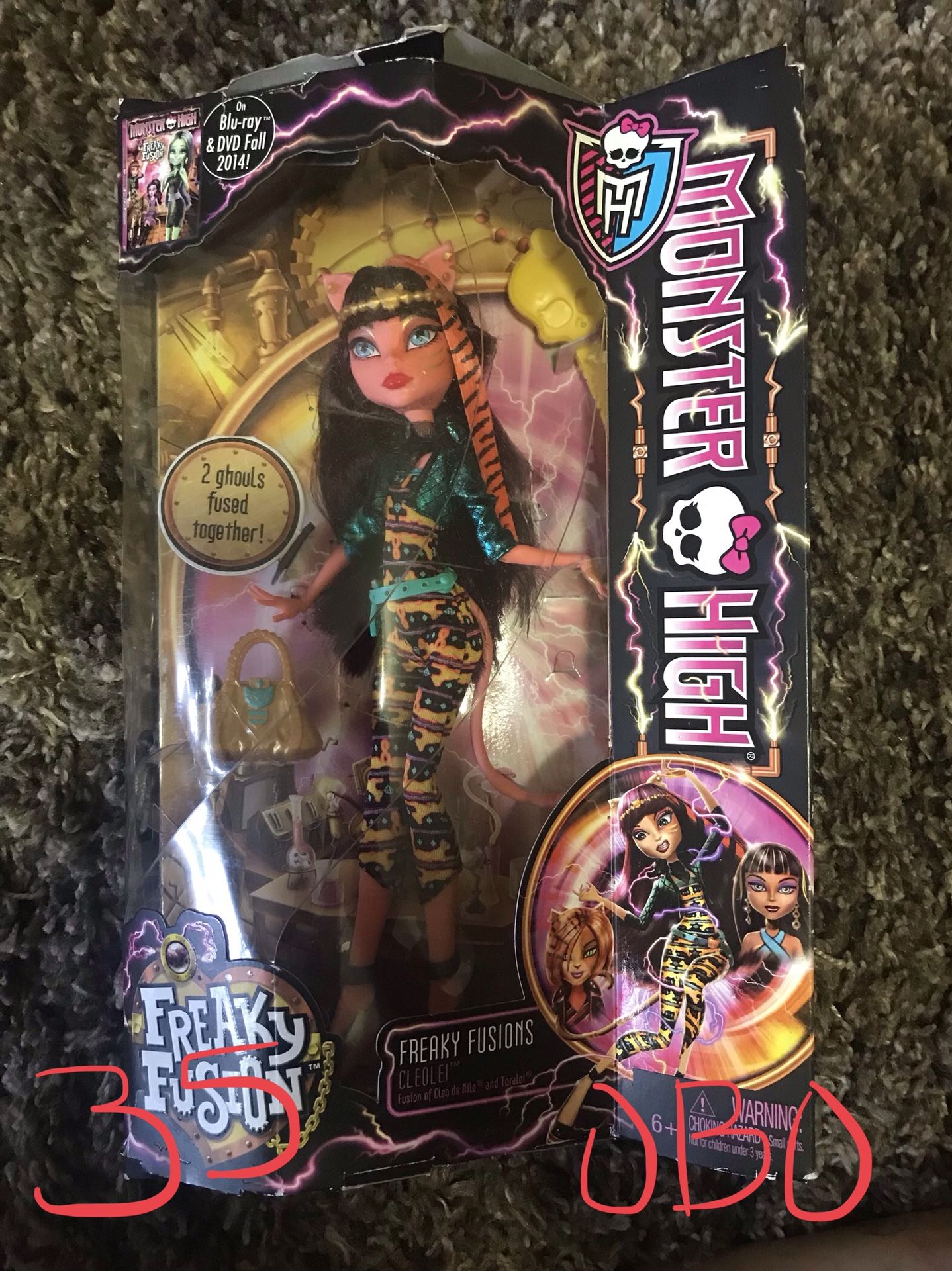 Freaky fusion monster high doll. Discontinued