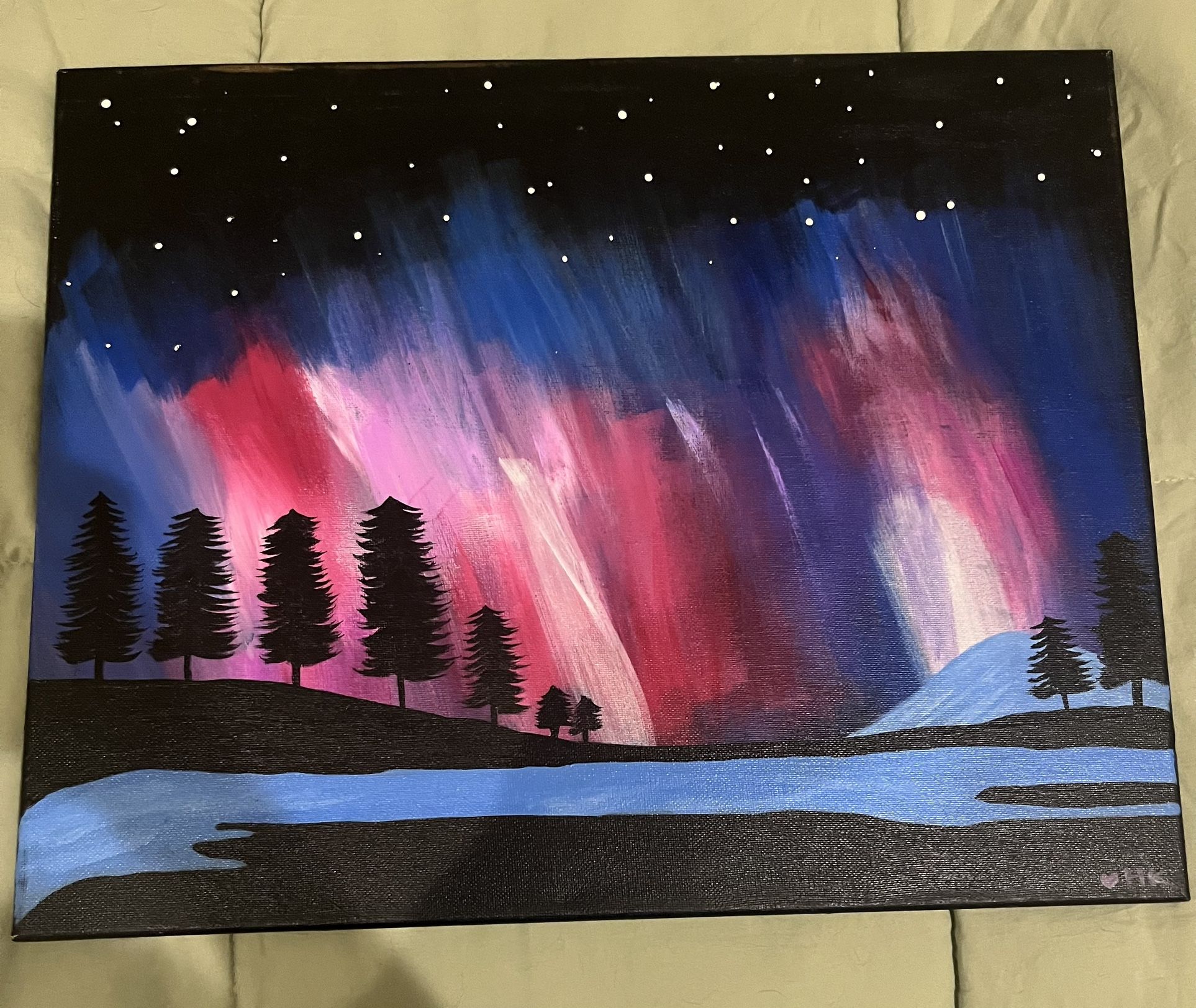 Northern Lights Painting