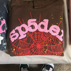 Sp5der Web Hoodie ‘Brown’