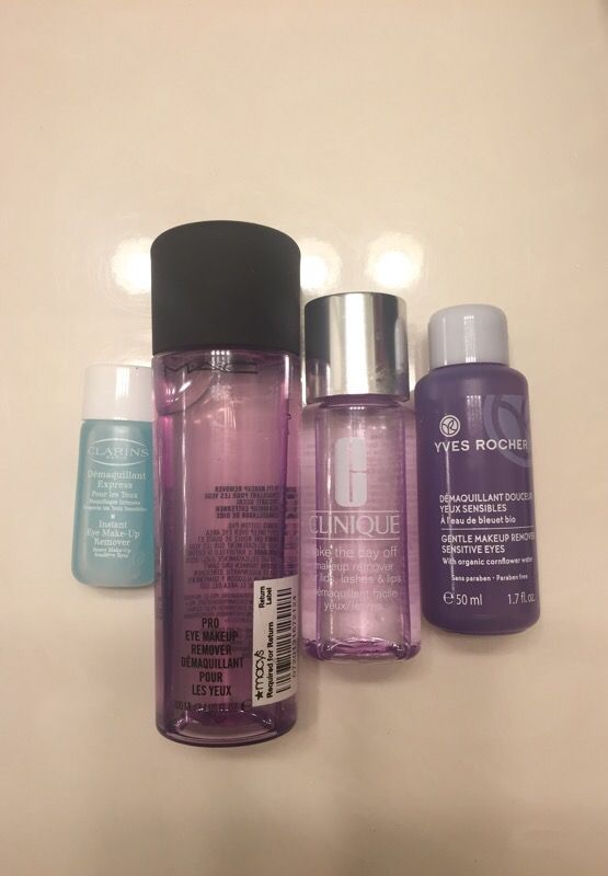 Makeup remover (MAC, Clinique, YVES Rocher, Clarins) $20 new