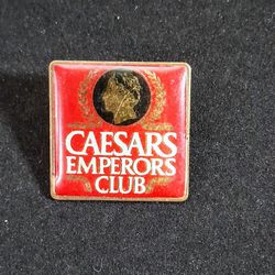 Vintage Caesars Palace Emperors Club Enamel Lapel Hat Pin 