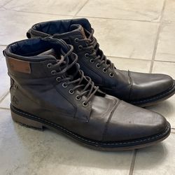 BULLBOXER B-52 Dark Brown Men’s Size 11 Boots Side Zip Up & Lace Up Chukka