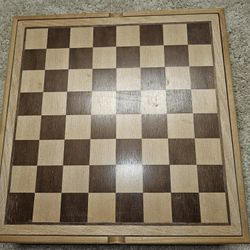 Multiple Game Board & Wooden Case