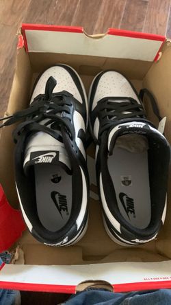 Nike Dunk Low Black White Sneakers Size 12