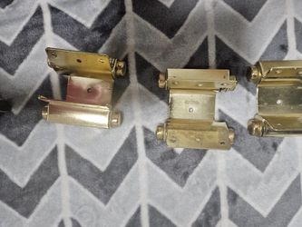(4)Brass Double Action Steel Spring Cafe Saloon Swing Door Hing