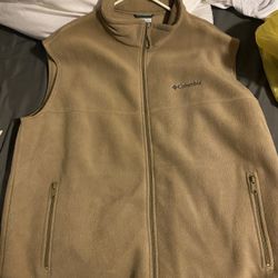 Columbia Fleece Vest (XXL) (Tan) (Brand New Never Worn)
