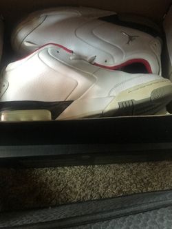 Air Jordan High-Top Sneakers White Red