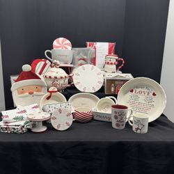 Holiday Mugs, Teapot & Baking Collection – 39 pieces