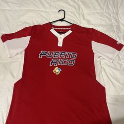 Puerto Rico Baseball Jersey shirt Majestic Size L