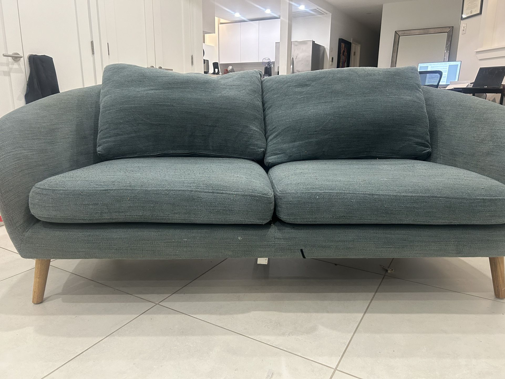 West Elm Love Seat with removable slip cover