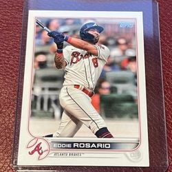 2022 Topps  Eddie Rosario #153 Atlanta Braves Baseball Card