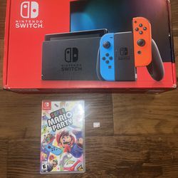 Nintendo Switch With Mario Party