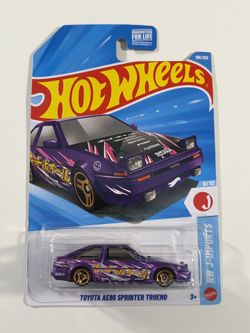 2026 K Case Hot Wheels Toyota AE86 Sprinter Trueno Purple