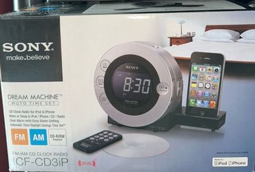 Sony CD Clock Radio for iPod and iPhone