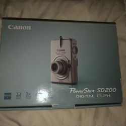 Canon Camera With Case, Charger, And Original Box 