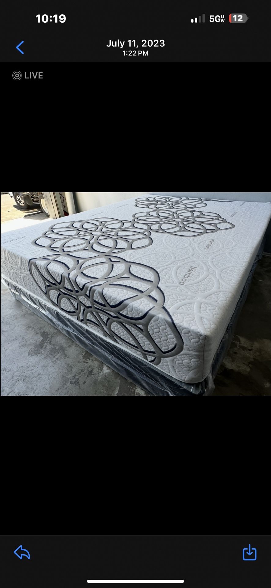 Queen Size Sky Comfort Infused Cool Gel Memory Foam Mattress