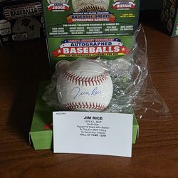 Jim Rice Autographed Baseball
