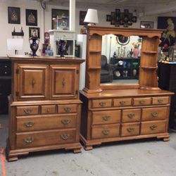 Three Piece Bedroom Set By Young Republic For Sale 